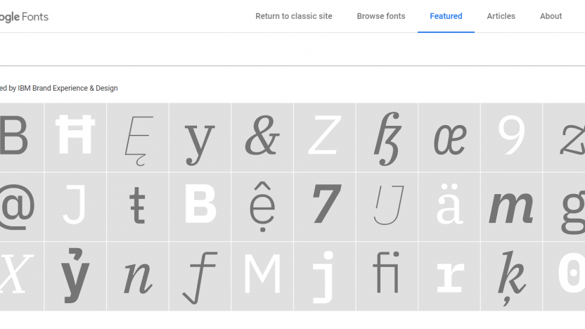 Google Fonts Features