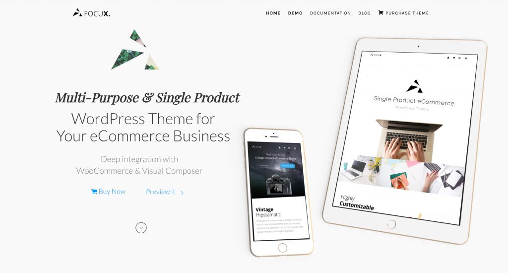 Focux - Multi-Purpose Single Product WooCommerce WordPress Theme