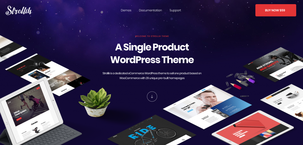 Strollik - Single Product WooCommerce WordPress Theme