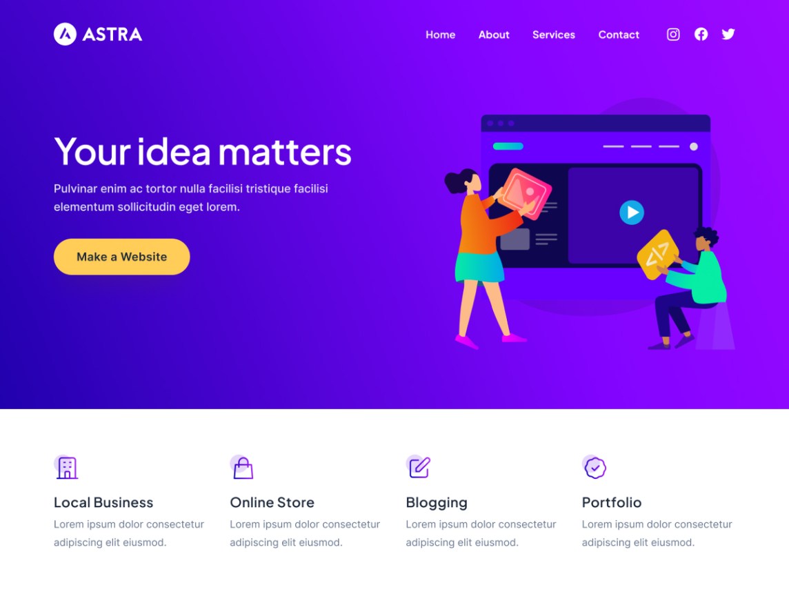 Astra is fast, fully customizable & beautiful WordPress theme suitable for blog