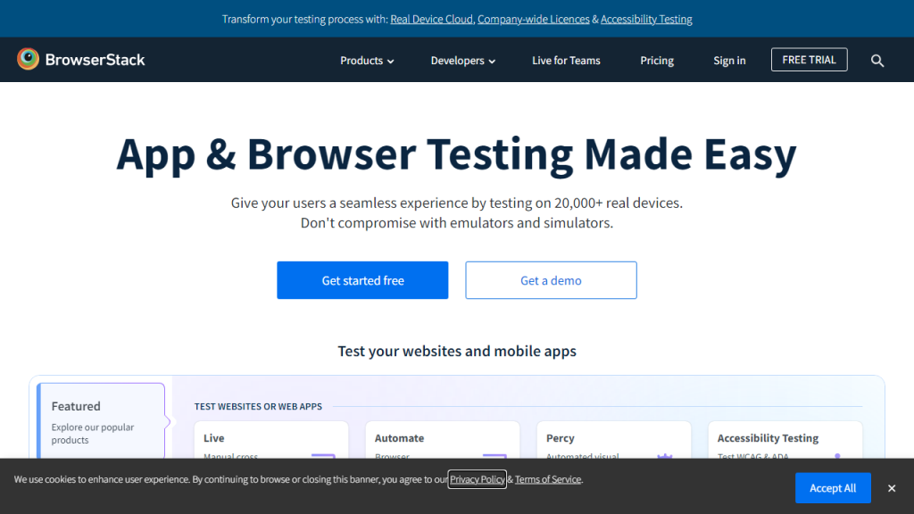 browserstack a platform to test your website on multiple browsers and platforms