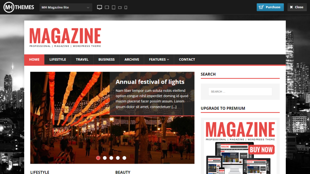 the roster of best free magazine WordPress themes is MH Magazine Lite
