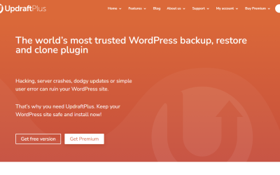 Updraft a Free WordPress Backup Plugin