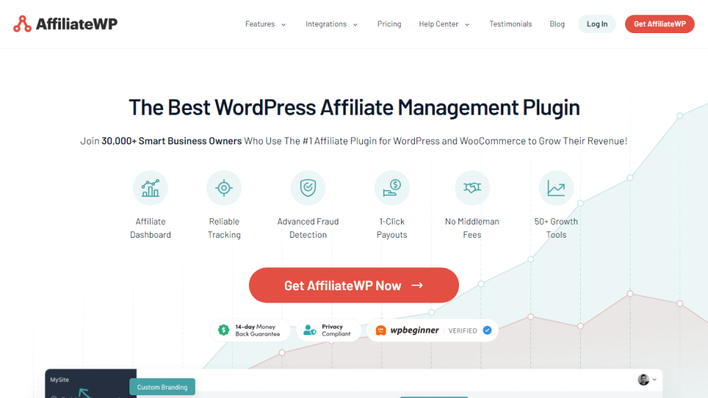 affiliatewp another of Best WordPress Affiliate plugins