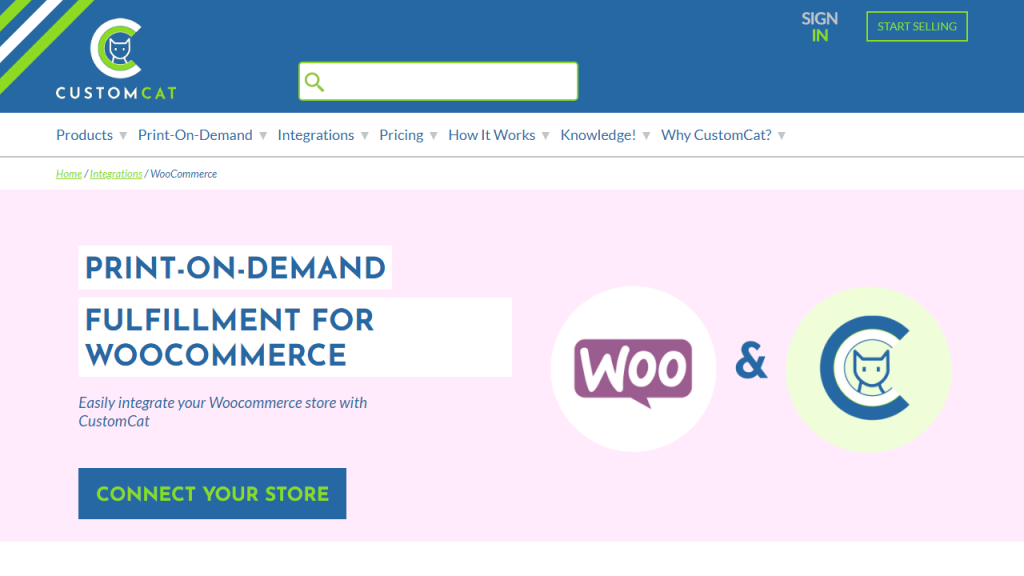 customcat a Best Print on Demand WooCommerce plugins