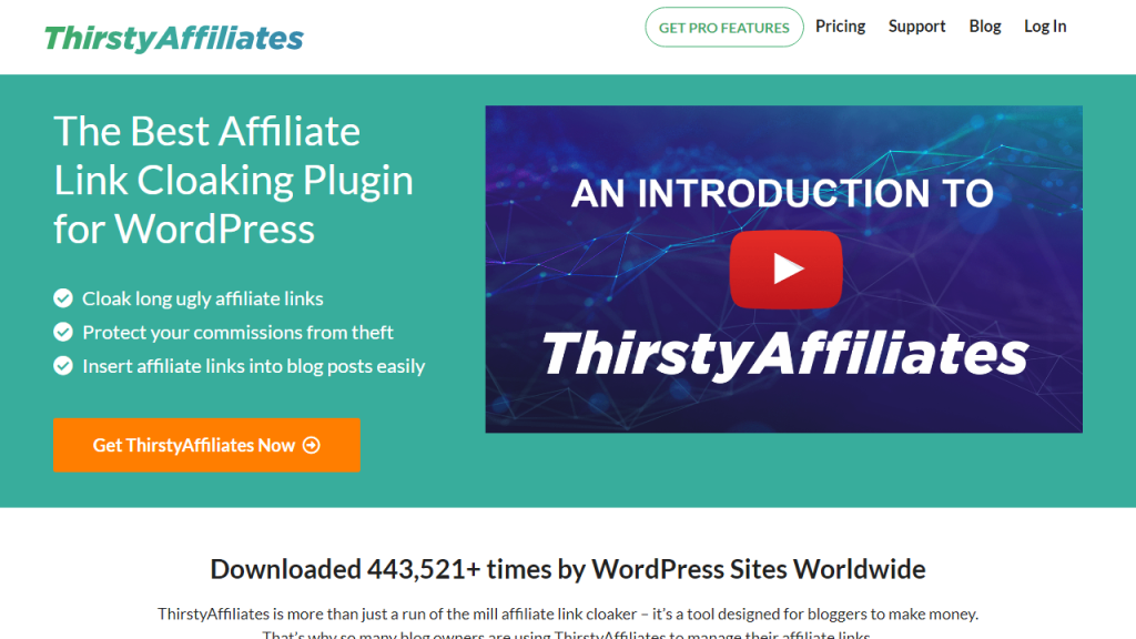 ThirstyAffiliates is another popular WordPress affiliate plugin